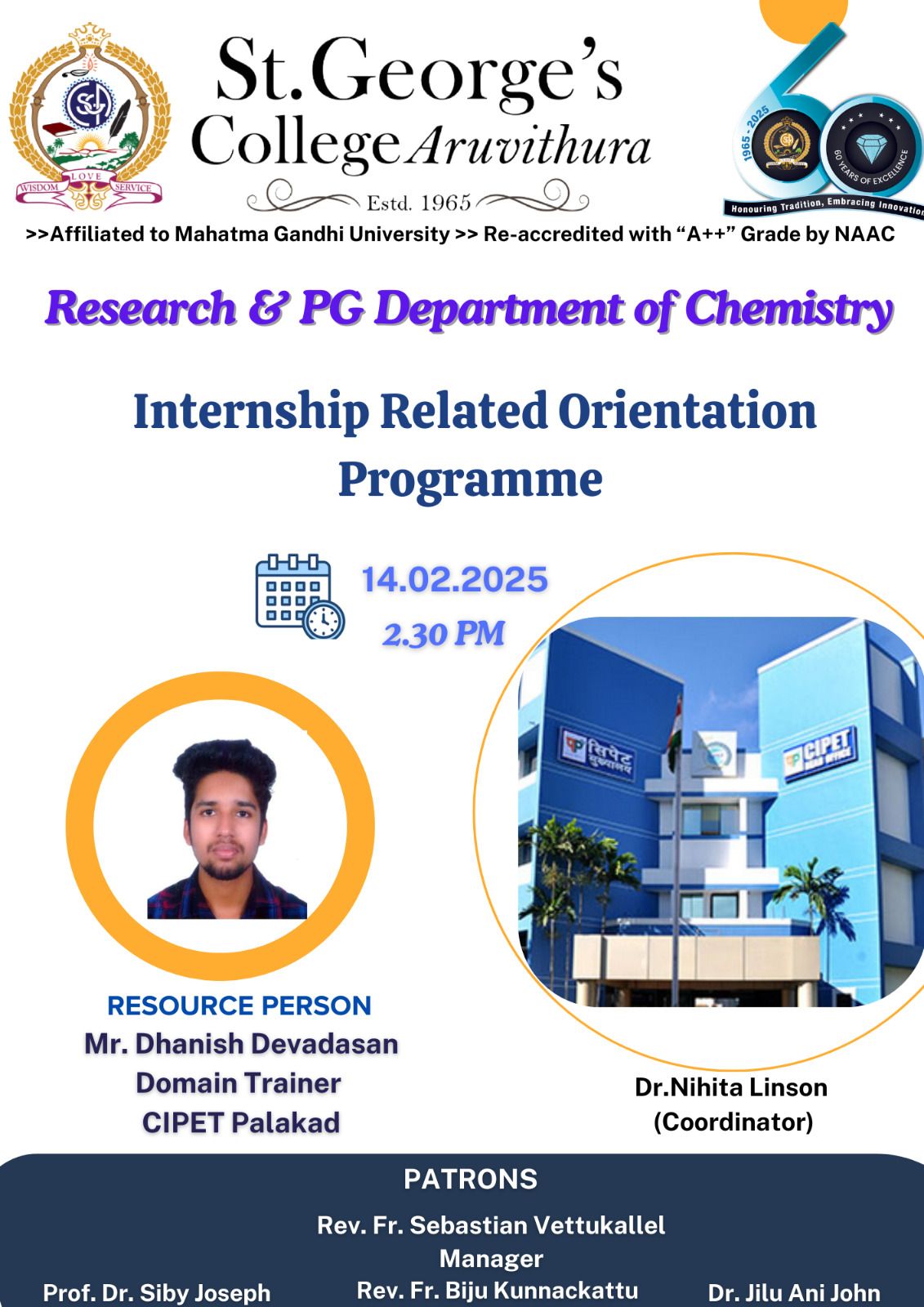 Orientation : Department of Chemisrty